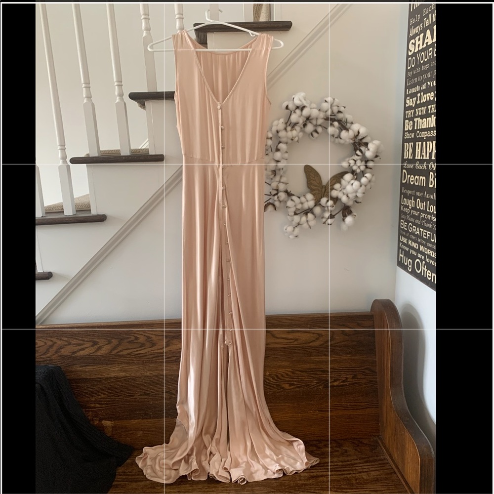 Anthropology silk gown